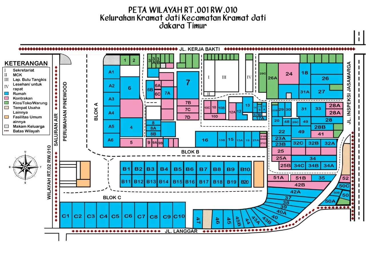 Denah Wilayah RT 01
